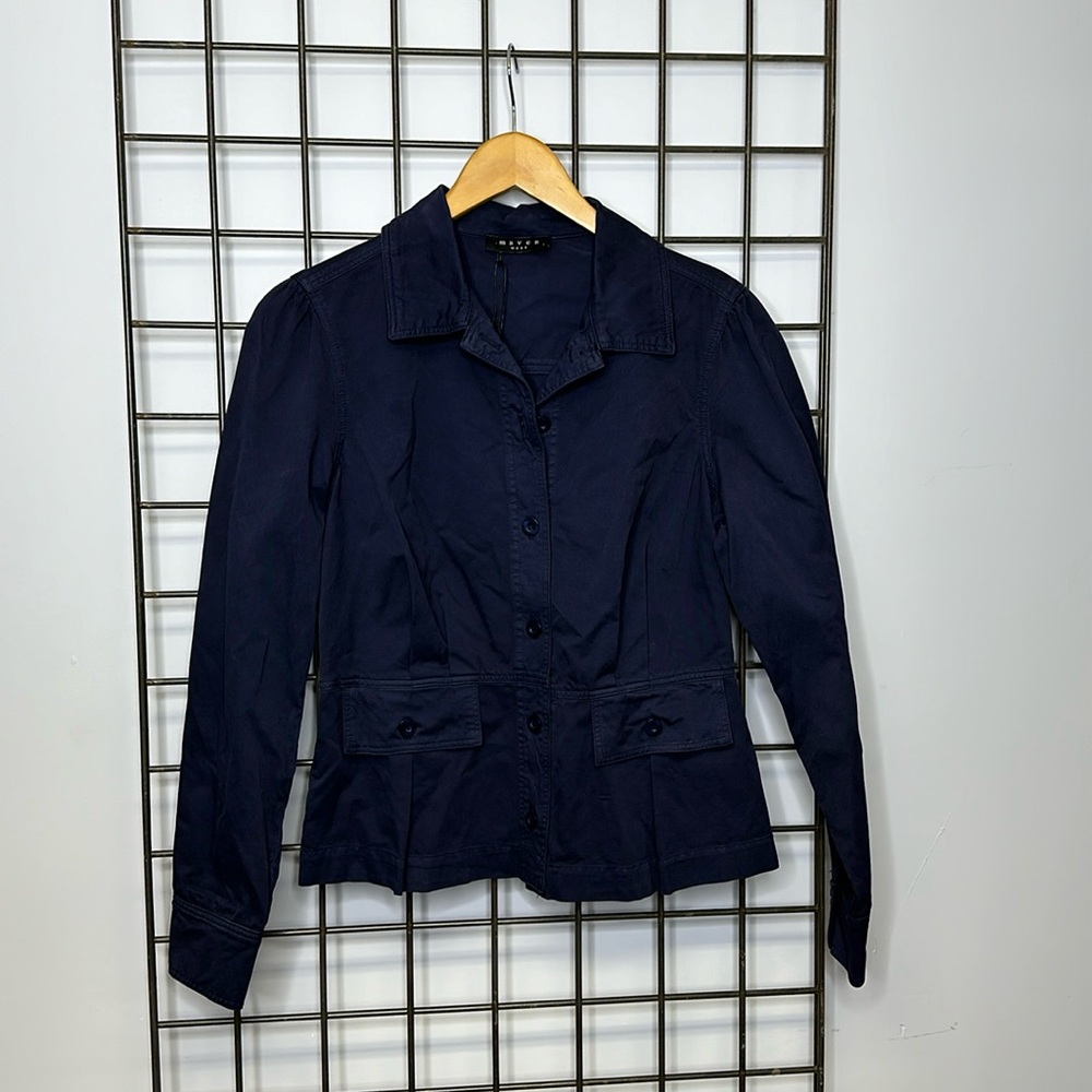 maven west navy blue jacket xs-s